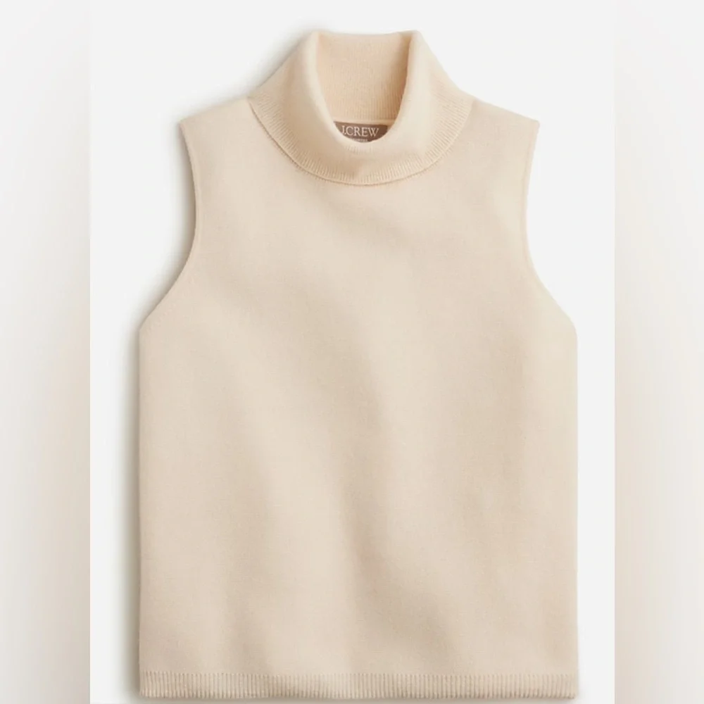 New JCrew Cashmere mockneck sweater shell